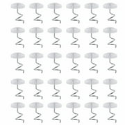 50 Bedskirt Pins, Holds Upholstery, Slipcovers, Clear Twist Pins for Sofa Headliner Couch Chair & Car Drapery by Juniper's Secret