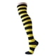 thumbnail image 3 of BRIGHTFUFU Par de calcetines de mujeres de ancho rayas muslo alta sobre la rodilla medias calcetines (Amarillo y negro), 3 of 4
