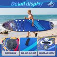 thumbnail image 4 of AISUNSS Inflatable Stand-Up Paddle Board Wide SUP with Full Accessories, Anti-Slip EVA Deck, Paddleboard for Yoga/Surfing/Fishing & More, for Youth & Adults, 4 of 6