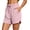 Pink #002, variant on Women's Gym Athletic Shorts Summer Comfy Cotton Lounge Casual Sweat Shorts with Pockets, XL