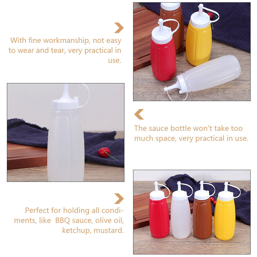 Easy-to-use Plastic Sauce Bottle With Scale - Perfect For Ketchup