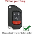 thumbnail image 3 of Compatible Key Fob Cover for Jeep Grand Cherokee Dodge Charger Challenger Durango Journey Dart Chrysler 300 Key Case Holder Protector Keychain, 3 of 9
