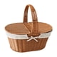 thumbnail image 2 of Cesta de picnic de ratán de imitación, cesta de picnic, cesta de almacenamiento portátil decorativa, cesta de frutas para frutas, bocadillos, parque y Estilo A, 2 of 8