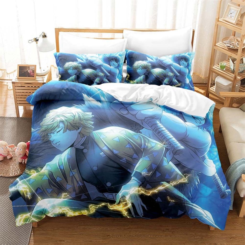 Buy FJMM Anime My Hero Academia Duvet Cover Set 3D Printed Quilt Bed Set  Anime Bedding Sets Soft for Boys Teens Adult Gift 1 Bed Cover  2  Pillowcases No ComforterTwin Online