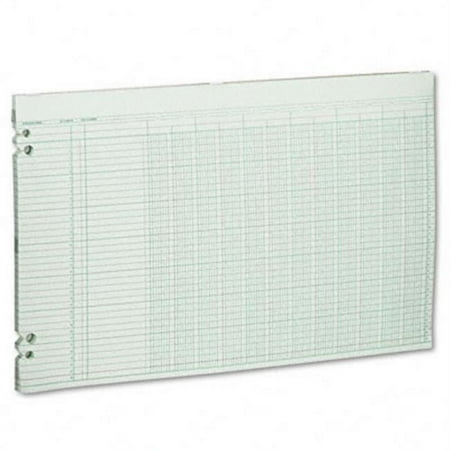 Accounting Sheets 12 Columns 11 x 17 100 Loose Sheets Pack GN