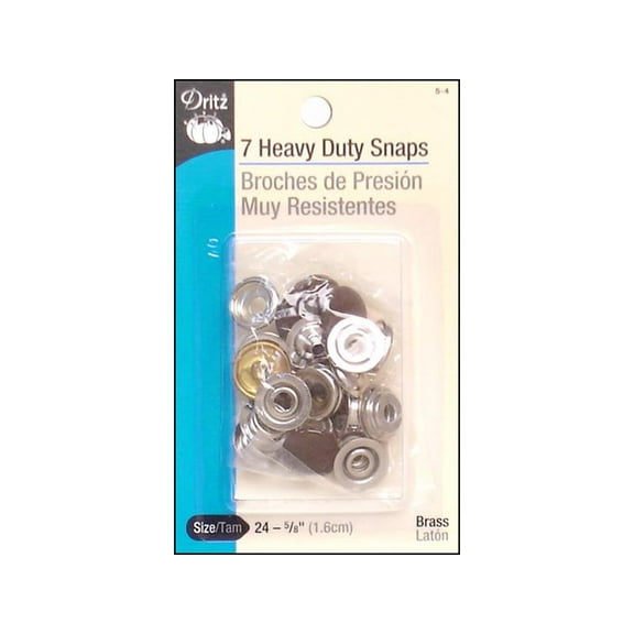 Dritz Heavy Duty Snaps Size 24 Brown 7pc