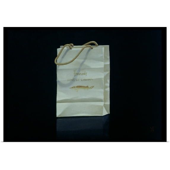 Great BIG Canvas | Rolled Lincoln Seligman Poster Print entitled Harrods Caviar Bag, 1989