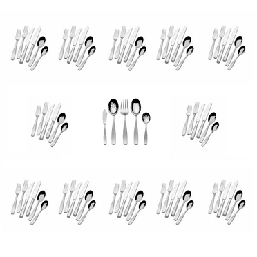 Mikasa Satin Loft 18/10 Stainless Steel 77pc. Flatware Set (Service for Twelve)