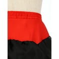 thumbnail image 6 of iiniim Full Circle Flamenco Bull Skirts Performance Costume Belly Dance Skirt Spanish Dancewear Red&Black 155-160, 6 of 7