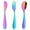Purple, variant on 3 Piece Utensil Set: Stainless Steel Fork Spoon Knife, Travel Utensils for Lunch, Salad, Dessert Coffee, Dishwasher Safe Silverware, Eco Friendly Durable Cutlery