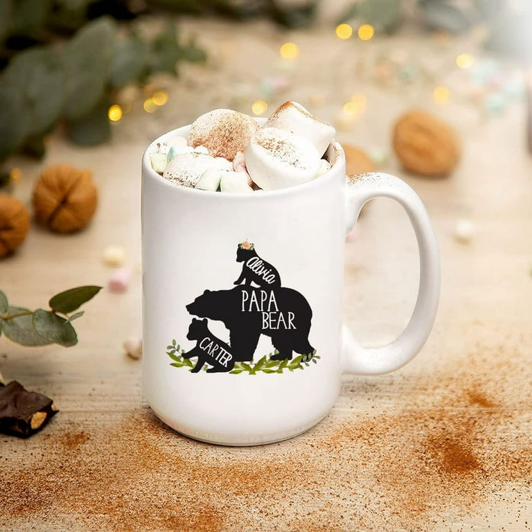 Papa Bear Mug Personalized Papa Bear Coffee Mug Papa Bear Gift for