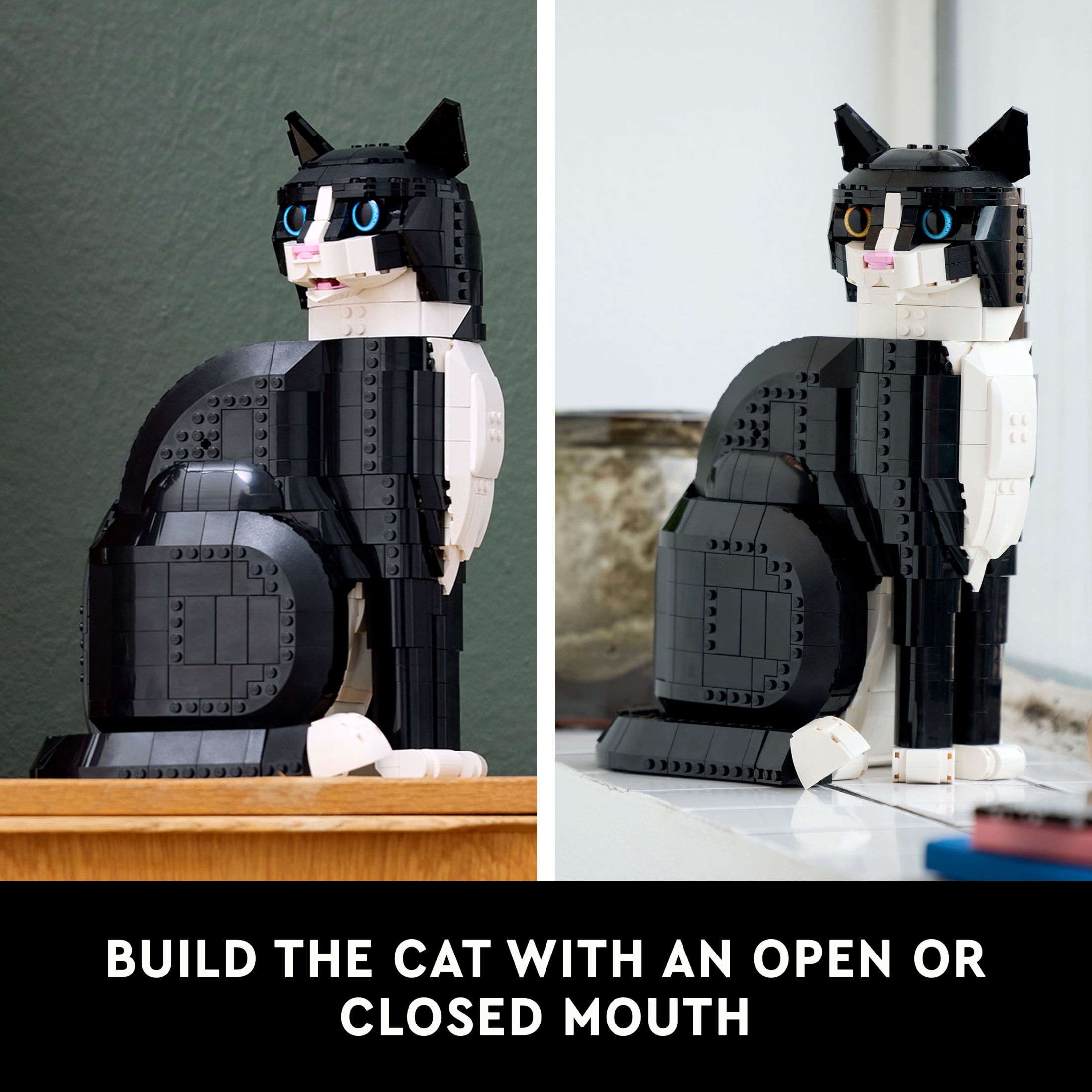 LEGO Ideas Gato con Esmoquin - Set de Construcción para Adultos, Mayores de 18 Años - Kit de Manualidades para Decoración del Hogar, Sala o Dormitorio - Regalo para Amantes de los Animales - 21349 6