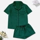 thumbnail image 5 of Conjunto de pijama de seda de gran tamaño para mujer, ropa de casa informal sexy de verano, fina, 5 of 6