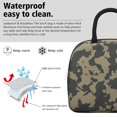 thumbnail image 4 of Insulated Lunch Bag for Women, Floral Print Oxford Fabric Lunch Box, Leakproof Thermal Cooler Tote for Work, School & Picnic, Camo, Camouflage Print, 4 of 5