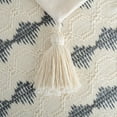 thumbnail image 5 of Fancy Homi 2 Packs Neutral Grey Farmhouse Decorative Throw Pillow Covers 16x16 inch for Couch Bed Chair Indoors, Vintage Country Rustic Retro Room Decor, Soft Handmade Woven Cushion Case with Tassels, 5 of 7