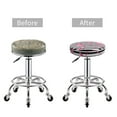 thumbnail image 5 of Haiem Flamingos Cushion Round Bar Chair Seat Cover Bar Chair Cushion Covers Elastic Washable Bar Chair Cover,Protects from Scratches and Stains-12 inch, 5 of 7