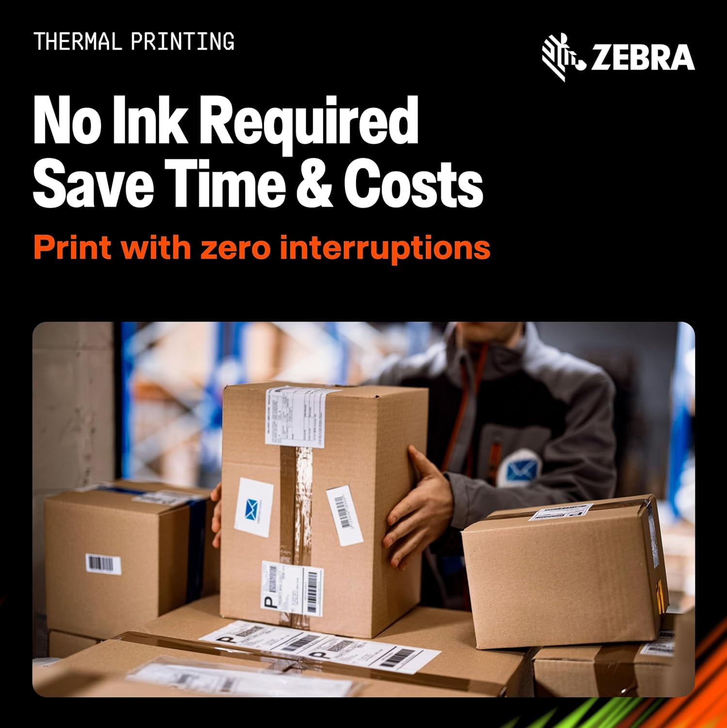 Zebra ZD411 Direct Thermal Barcode Label Printer with 203DPI USB Host Modular Connectivity Slot and Real-Time Clock