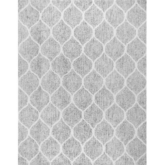 Paris Shag Moroccan Hand-Woven Microfiber & cotton Shaggy Rug- 9' 0' X 12' 0'
