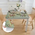 thumbnail image 2 of Acheng Bird Branch Flowers Square Tablecloth Waterproof 100% Polyester Fiber 40*40, 2 of 8