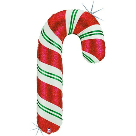 Candy Cane Mylar Balloon, 41" Tall