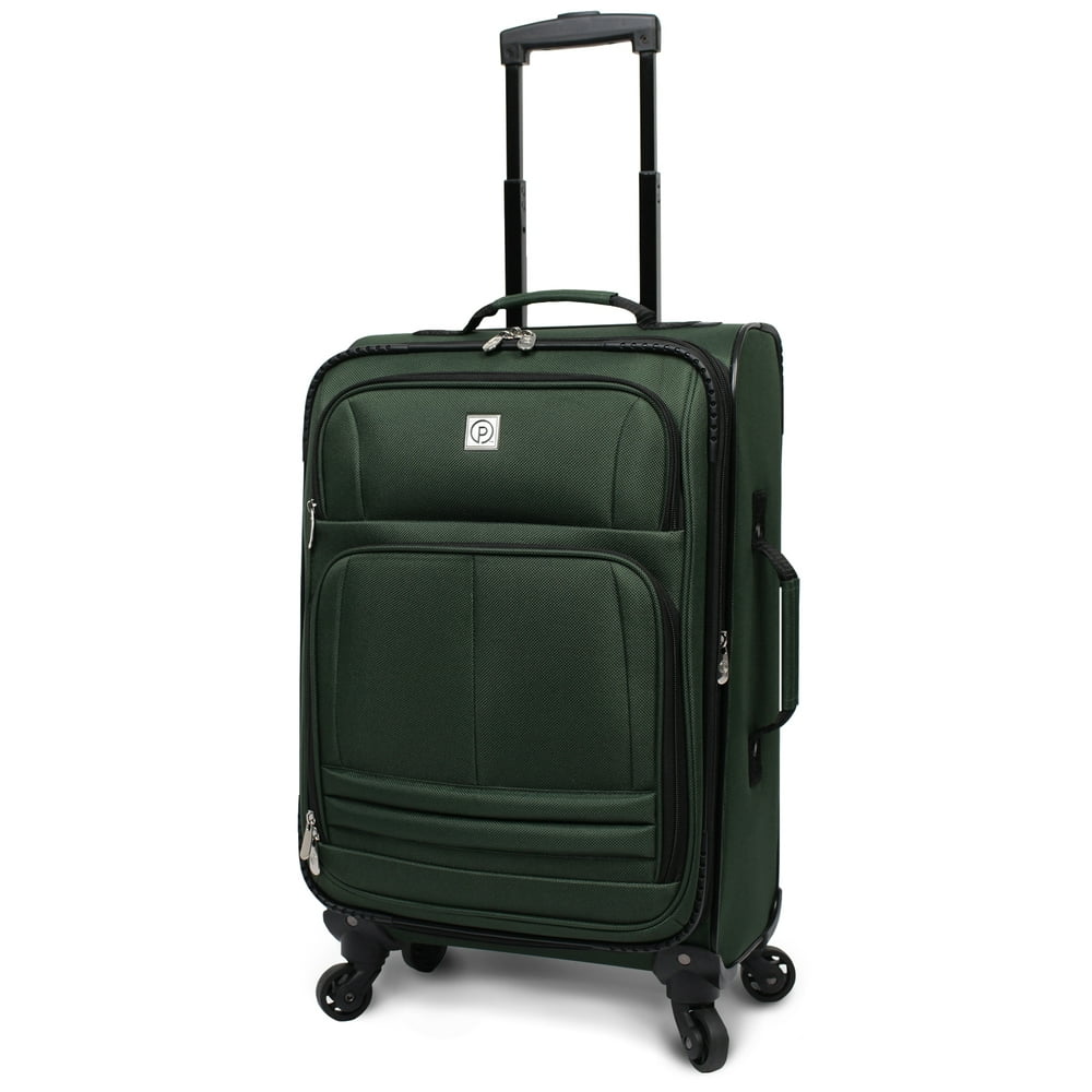 Protege Protege 21" Carryon Elliptic 4Wheel Spinner Luggage, Green
