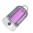 thumbnail image 1 of Lámpara trampa para moscas Inteprter eléctrica recargable por USB Gris, 1 of 6