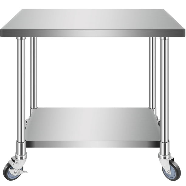 Stainless Steel Commercial Kitchen Prep & Work Table Heavy Duty Kitchen