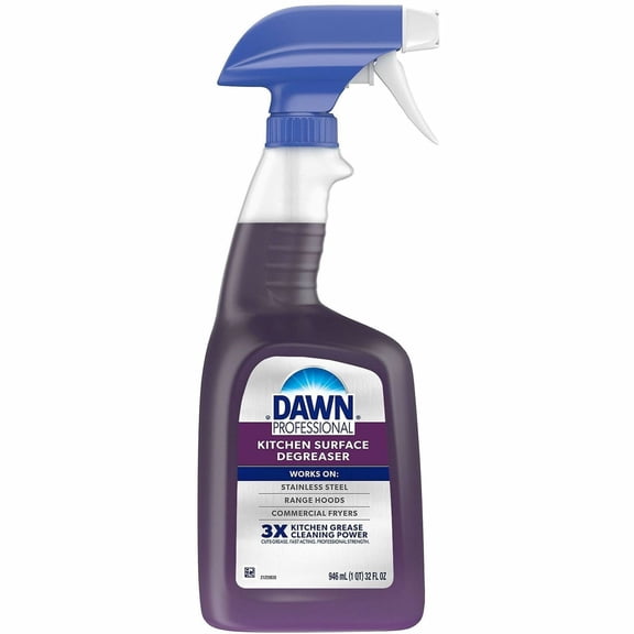 Dawn Professional 07308 32 oz Spray Bottle Multi-Surface Heavy Duty Degreaser - Fresh Scent