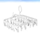 thumbnail image 3 of Percha plegable para el hogar, práctica percha para secar ropa, resistente al viento, organizador para colgar ropa, tendedero para el hogar (blanco), 3 of 5