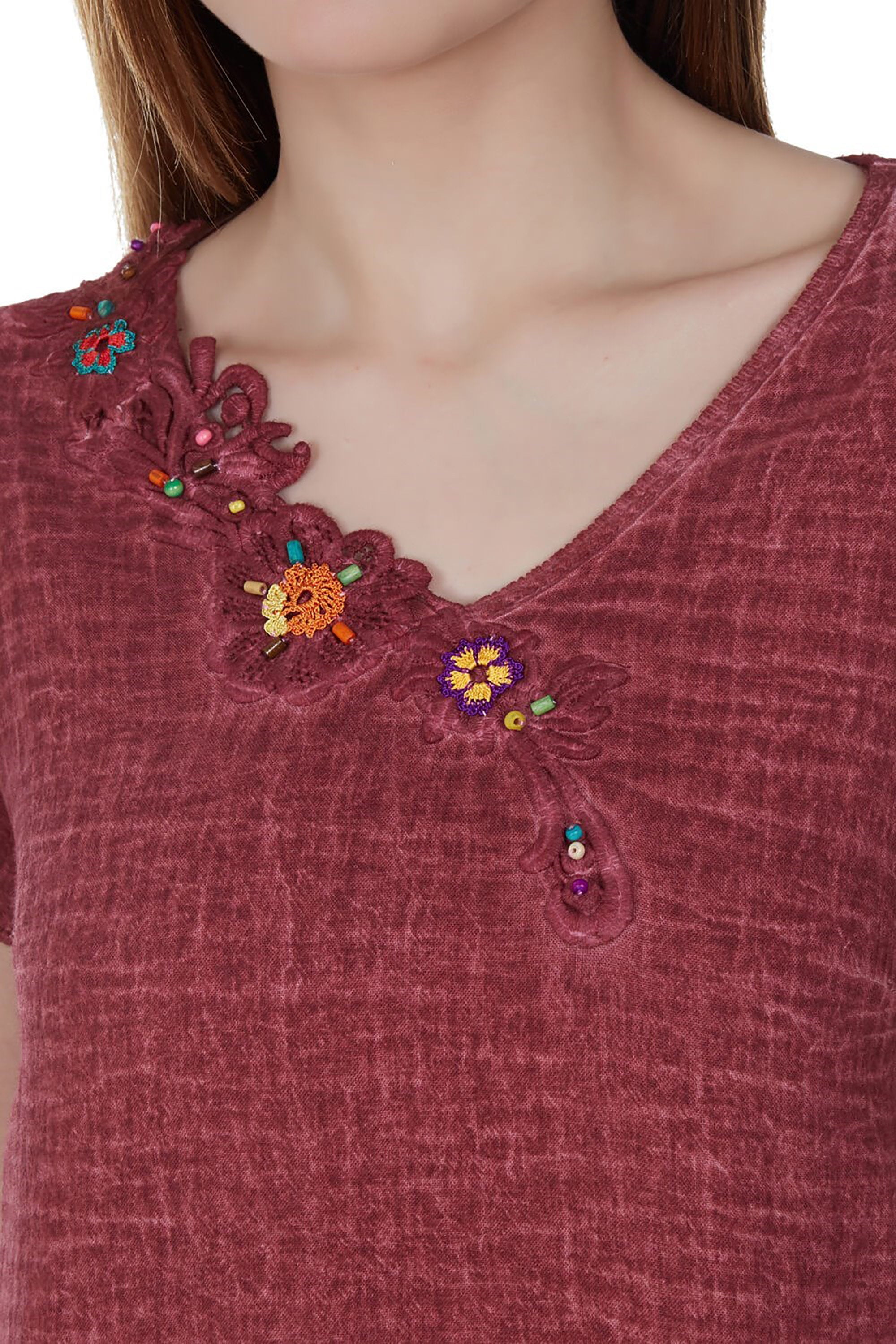 summer burgundy dress