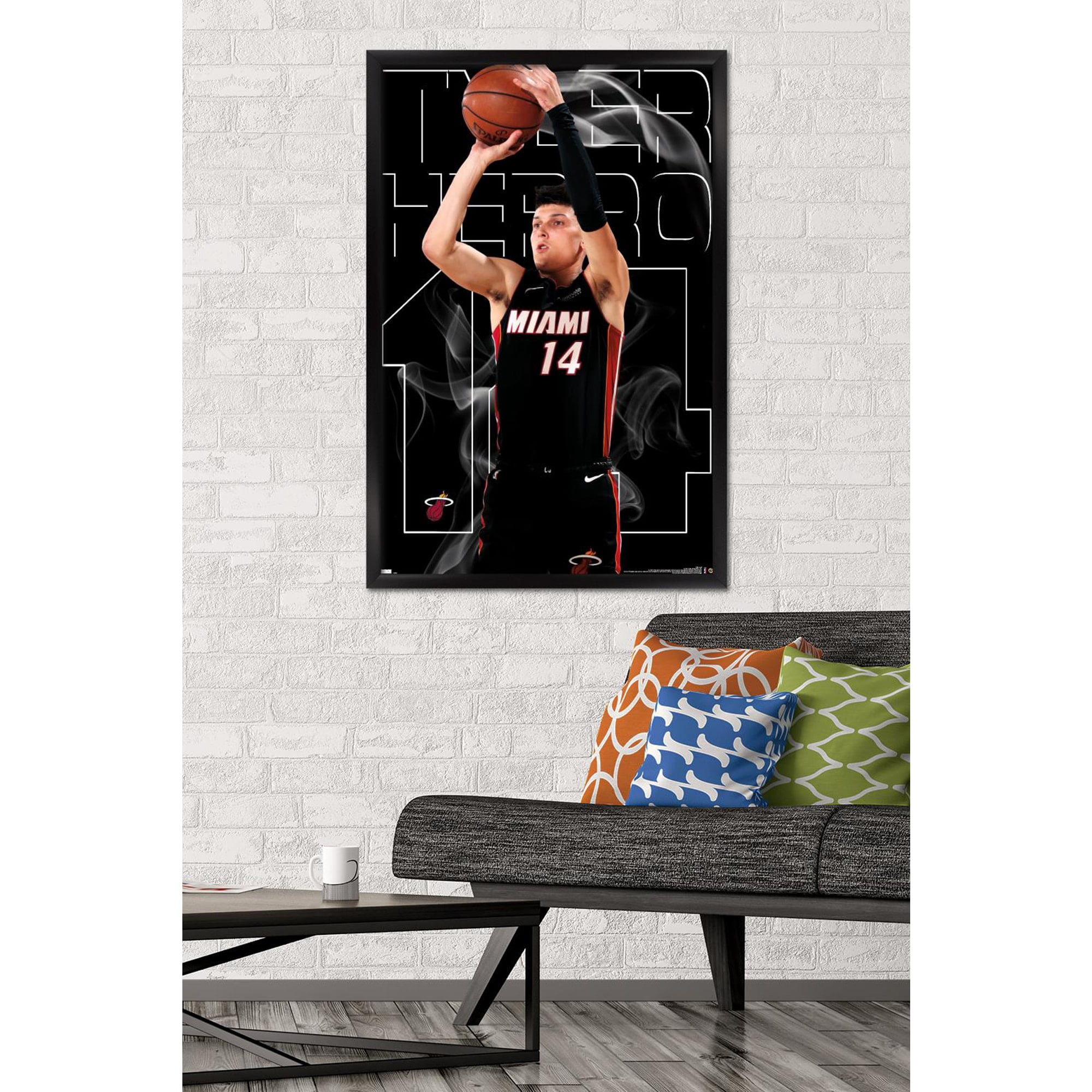 NBA Miami Heat - Tyler Herro 20 Wall Poster, 22.375" x 34", Framed