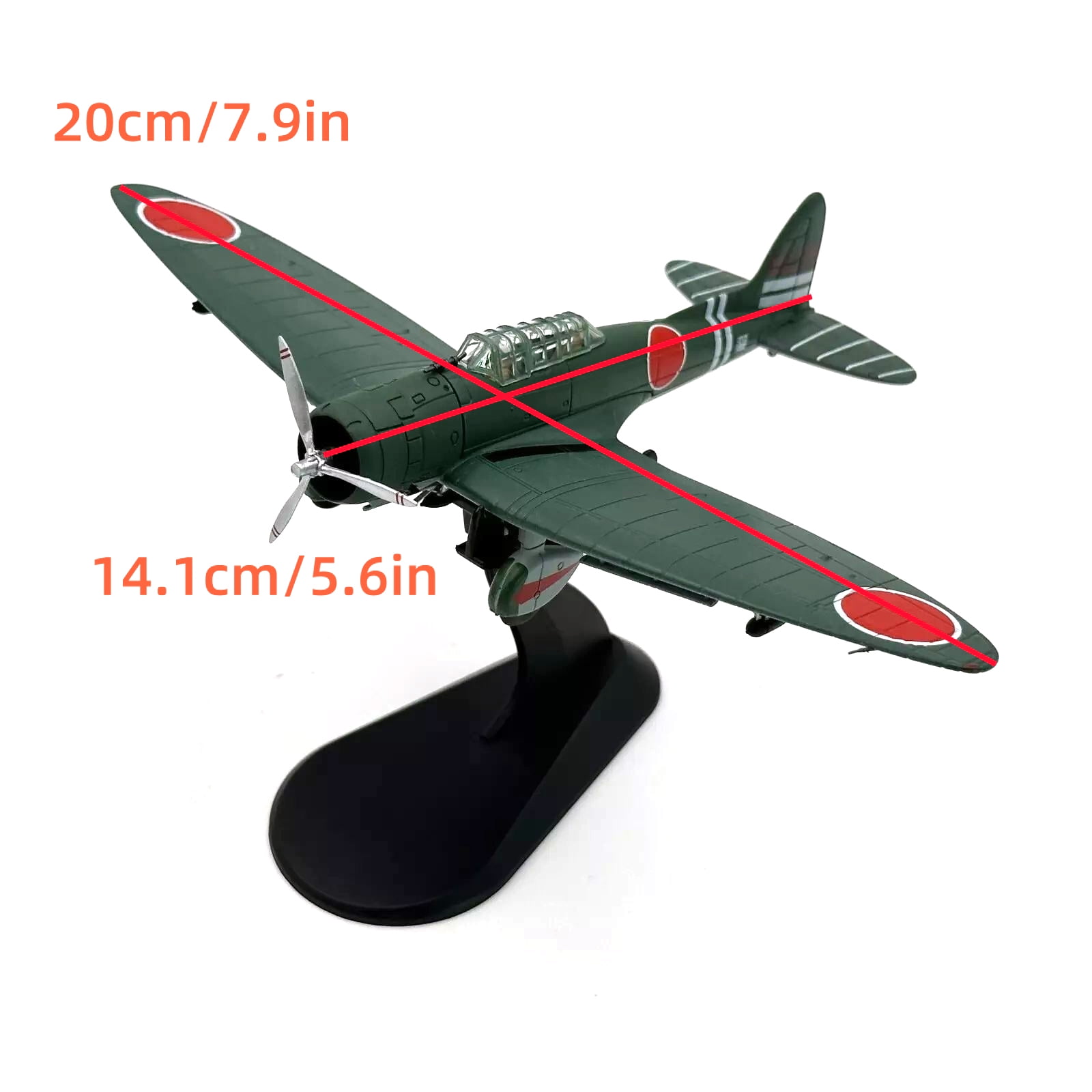 TAPDRA Alloy WWII Japanese Navy Type 99 Carrier Dive Bomber Model 1:72 Scale Desk Showcase Decoration Plane