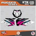 thumbnail image 3 of Kalair GFX Graphics Kit for Ktm SX85 SX105 (2013-2014) Rugged Series, 3 of 5
