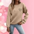 thumbnail image 2 of Valentines Day Love Heart Shirts Women Sweatshirts Long Sleeve Crew Neck Casual Print Trendy Clothes 2026, 2 of 4