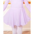 thumbnail image 3 of Stelle Girl's Long Sleeve Ballet Leotards with Sheer Skirt, 3 of 5