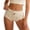 Coffee3, variant on Women Panties Soft Breathable Extended Gusset Full Coverage Floral Print Bikini Underwear for Women Coffee2 L