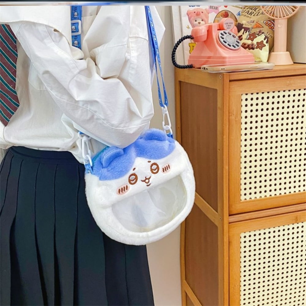 Chiikawa Cosmetic Bag Cute Plush Makeup Organizer Pouch Hachiware Usagi Kawaii Pencil Case Bags Travel Household Storage Bag