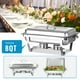 thumbnail image 4 of EVGTTI Chafing Dish Buffet Set, 8Qt 5 Pack Stainless Steel Rectangular Catering Warmer Set with Water Pan for Parties, Events, Wedding, Camping, Dinner, 4 of 7