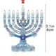 thumbnail image 2 of Ireezec Hanukkah Ornament with Star of Snowflake Design - Blue Enamel Metal Hanging Decor for Car Mirror Holiday Tree Window Display Jewish Festival of Lights Gift, 2 of 8