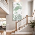 thumbnail image 4 of Canvas Wall Art, Sage Green Crab Coastal Framed Canvas Prints for Living Room Bedroom, Summer Coral Nautical Oversized Gallery Wrapped Wall Decor for Home Office, Gifts, 40"x60" Ship Next Day, 4 of 9