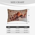 thumbnail image 4 of Zufioo Coffee Beans Chocolate Splash Print Double-sided Plush Pillow Cover,Decorative Pillow Protector without Pillow Core, Suitable for Sofa, Bedroom, Car-16"x24", 4 of 6