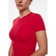 thumbnail image 3 of Camisa de Mujer INLYRIC Doble Capa Ajustada Roja Talla Grande, 3 of 5