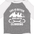 thumbnail image 4 of Inktastic Rock Climbing Mountains Boys or Girls Long Sleeve Baby Bodysuit, 4 of 5