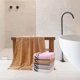 thumbnail image 1 of Toalla De Baño De Fibra De Bambú Toalla de baño de fibra de bambú con estampado animal,paño de mano textil para adultos,suave,absorbente y de secado rápido (beige,1 pieza) Rkxzt, 1 of 8