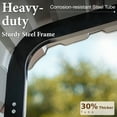 thumbnail image 3 of SUMMIT LIVING 10 x 15 ft Outdoor Metal Carport with Galvanized Steel Roof, Heavy-Duty Garage Car Storage Shelter, Gray, 3 of 8