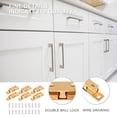thumbnail image 3 of Mobutofu 10 Pcs Attrapes d'Armoire Cuivre Doré pour Portes Internes, 3 of 5