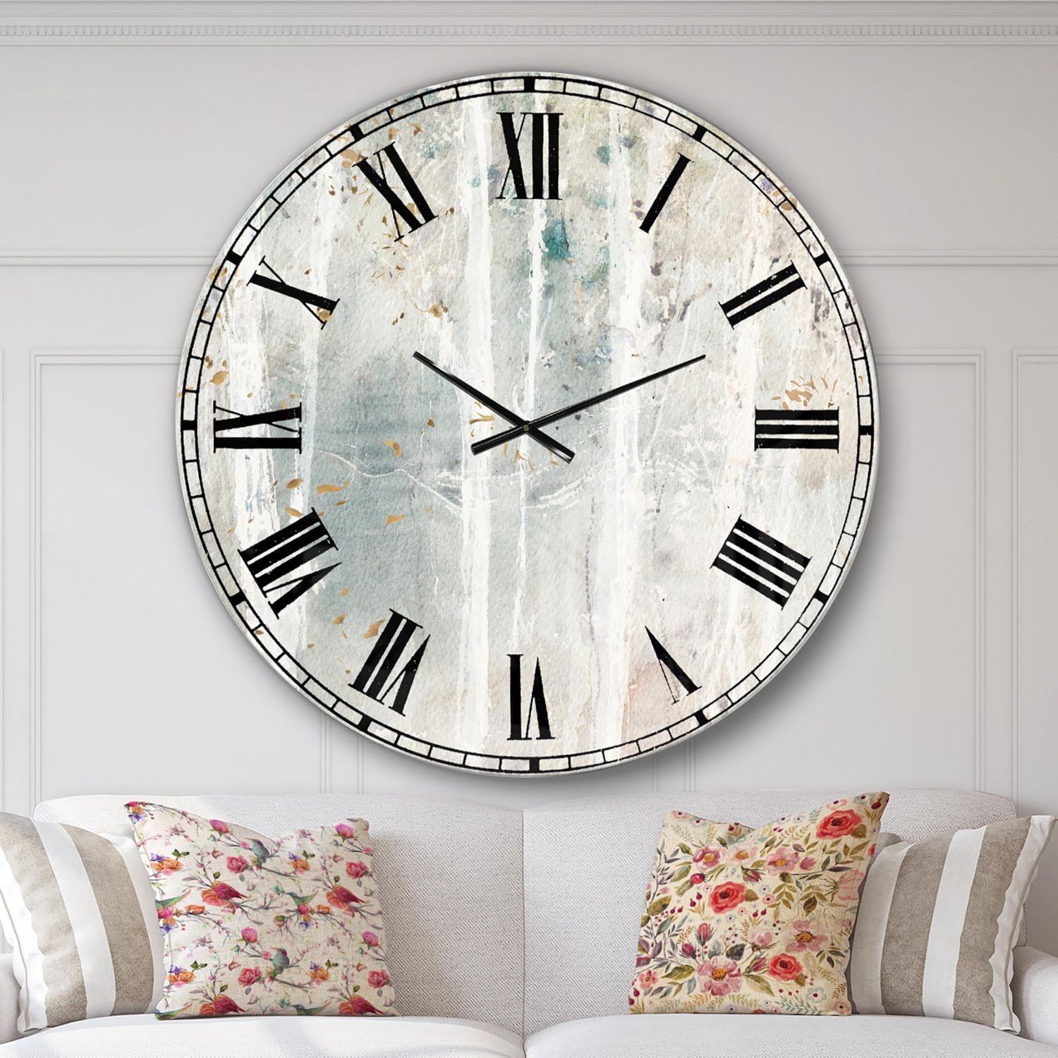 Designart 'A Woodland Walk into the Forest VI' Traditional wall clock