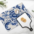 thumbnail image 4 of BaHomeck placemats Set of 4 Hand-Painted Blue And White Pattern Cotton Linen rectangle Placemats for Kitchen Dining Table Indoor,Outdoor,18*12inch, 4 of 4