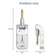 thumbnail image 4 of Cartuchos de recogida WS-1 Sistema inalámbrico de guitarra de 2,4 GHz Transmisor y receptor de audio recargable 4 canales Transmisión de 30 m Cabeza giratoria de 282º Resistencia de 5H para guitarra e Tomshoo Cartuchos de recogida, 4 of 6