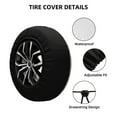 thumbnail image 2 of Naloa Glitter Light Pearl PVC Leather Spare Tire Wheel Cover for Car Truck SUV Camper Trailer Universal Fit many size17 inch, 2 of 6